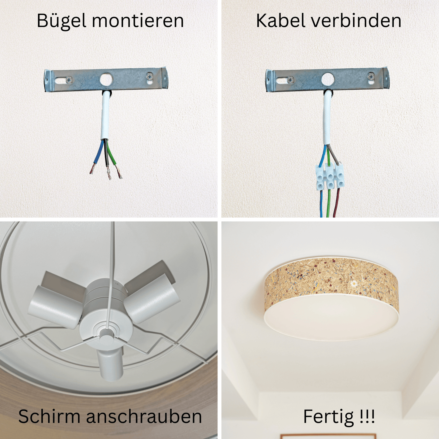 LeuchtNatur Deckenleuchte Natur Deckenleuchte Discus von LeuchtNatur | handgemacht in Almwiese
