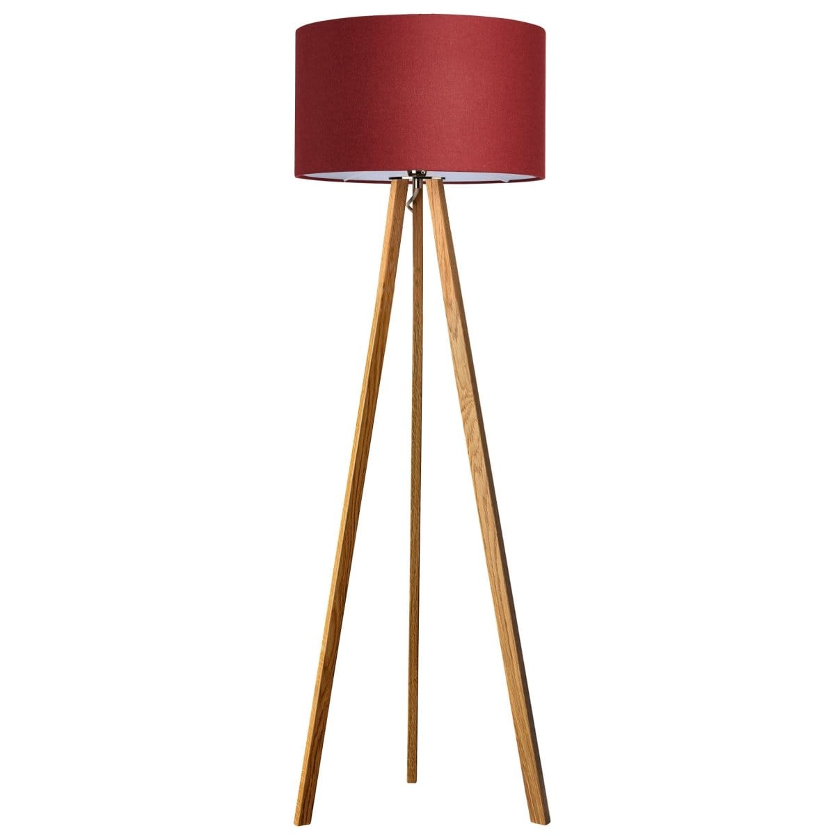 LeuchtNatur Dreibeinstehleuchte Ligno Stehlampe Loden Rot