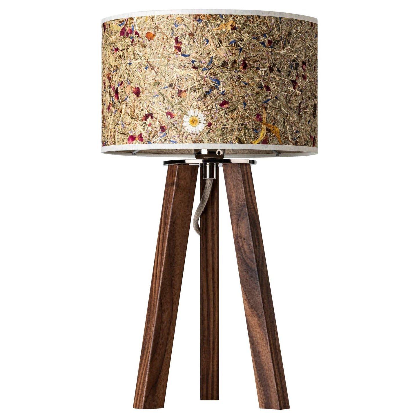 Leuchtnatur Tischleuchte Nussbaum Ligna Tischleuchte Almwiese