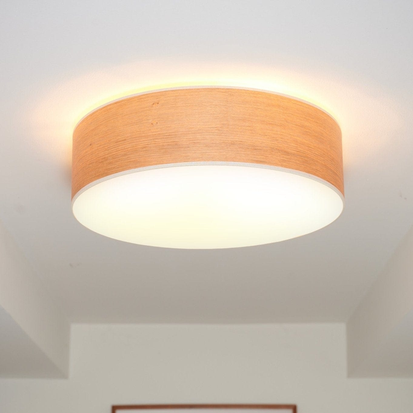 LeuchtNatur Deckenleuchte Discus Deckenleuchte Eiche