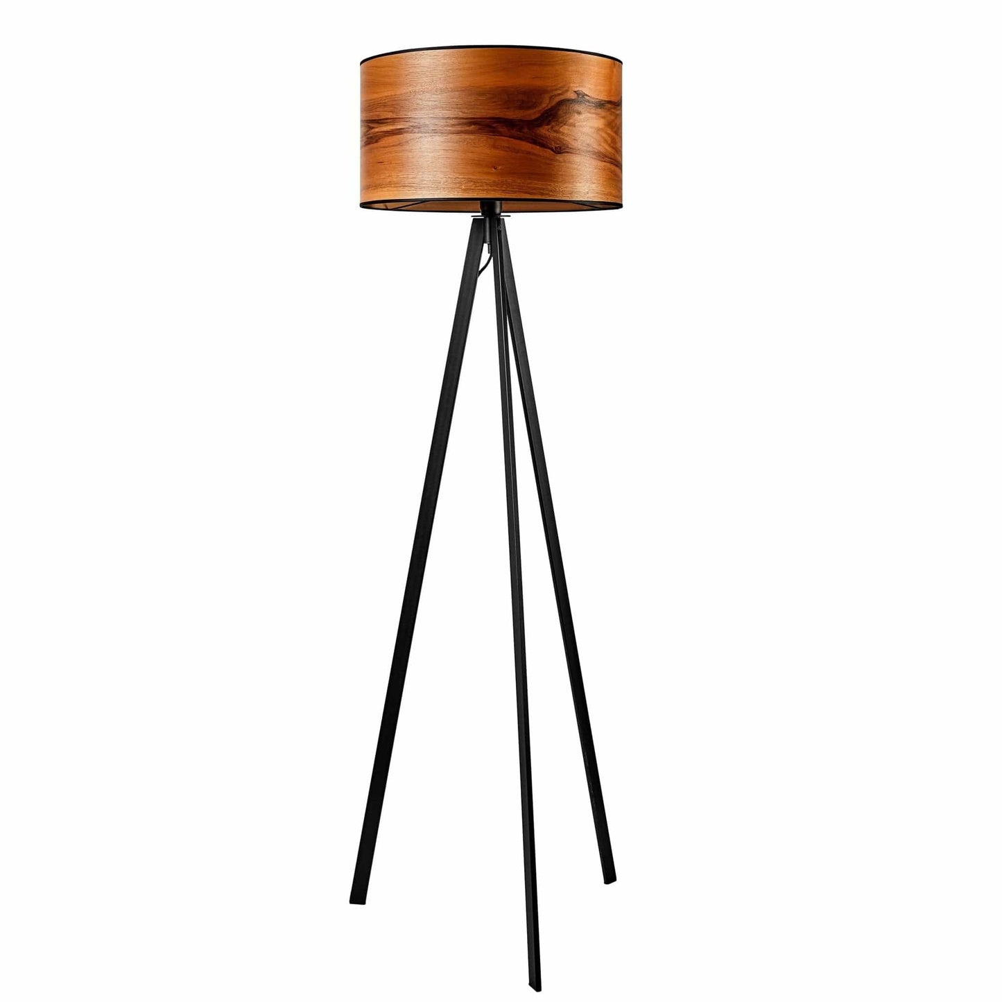 LeuchtNatur Dreibeinstehleuchte Atticus Stehlampe Nussbaum satin