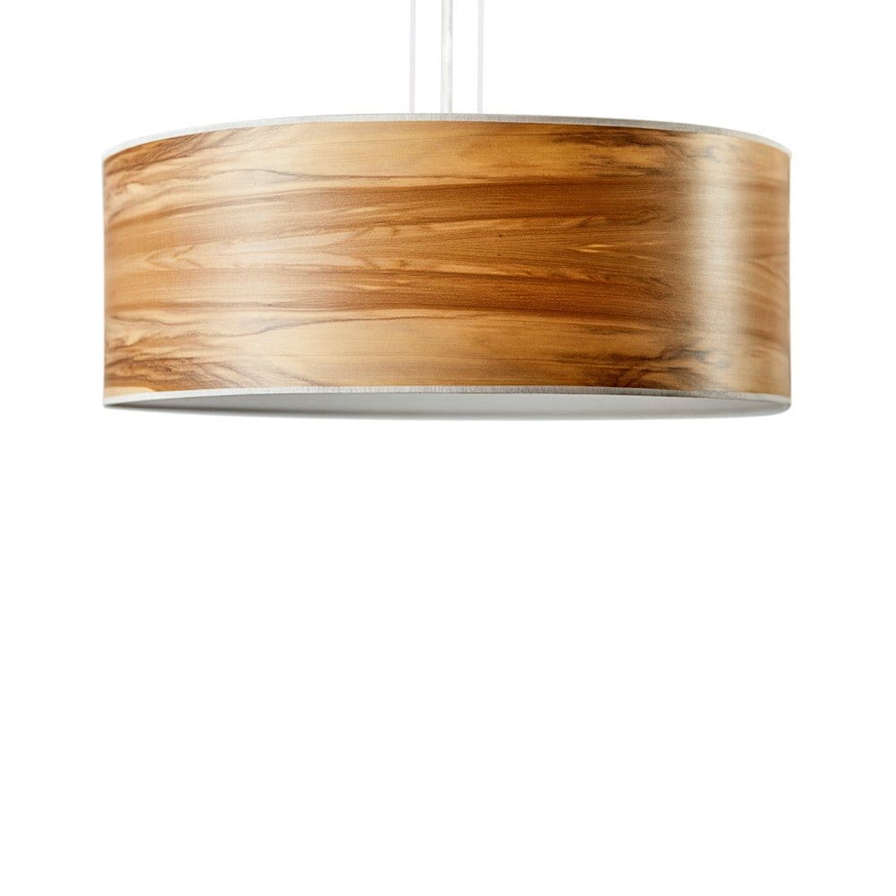 LeuchtNatur Hängeleuchte Discus Hängelampe Nussbaum satin