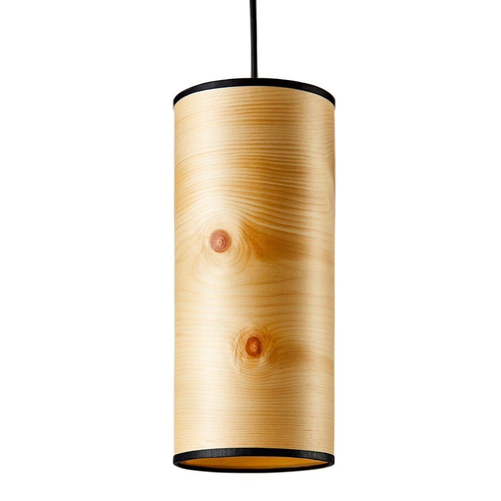 LeuchtNatur Hängeleuchte Schwarz Nux Pendelleuchte Zirbe