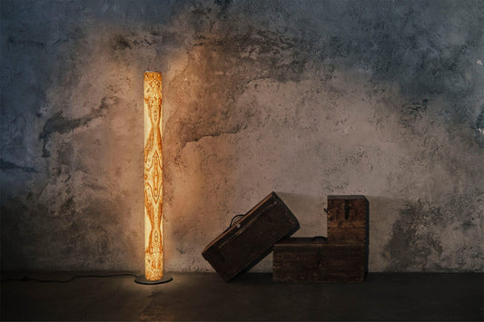 Natürliche Materialien bei Lampen: Holz und Stein