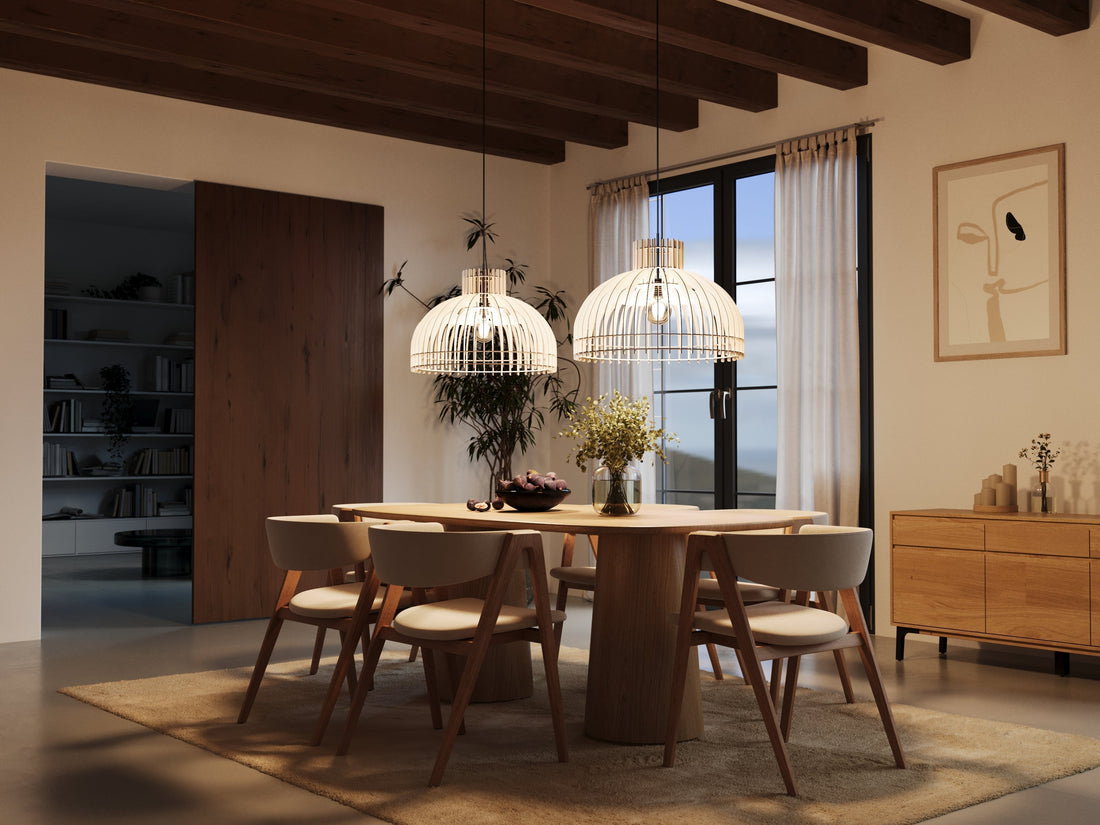 Deckenlampen aus Holz und Naturmaterialien : Deutsche Qualität für warmes Licht von oben