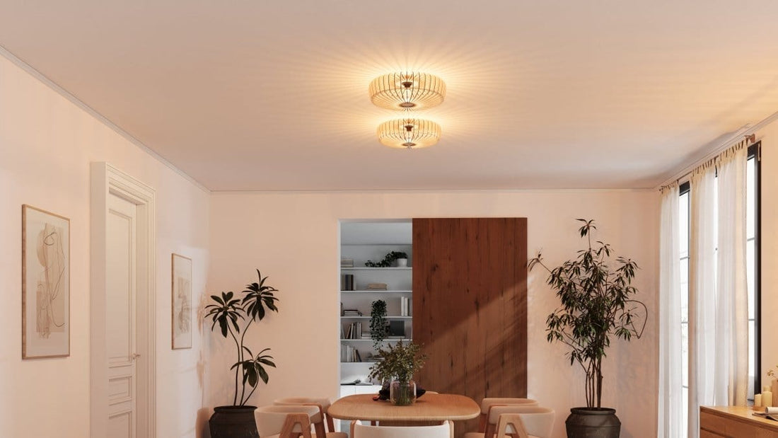 Deckenlampen aus Holz und anderen Werkstoffen - Stilvolle Beleuchtung für einladende Eingangsbereiche