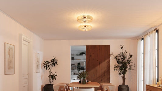 Deckenlampen aus Holz und anderen Werkstoffen - Stilvolle Beleuchtung für einladende Eingangsbereiche