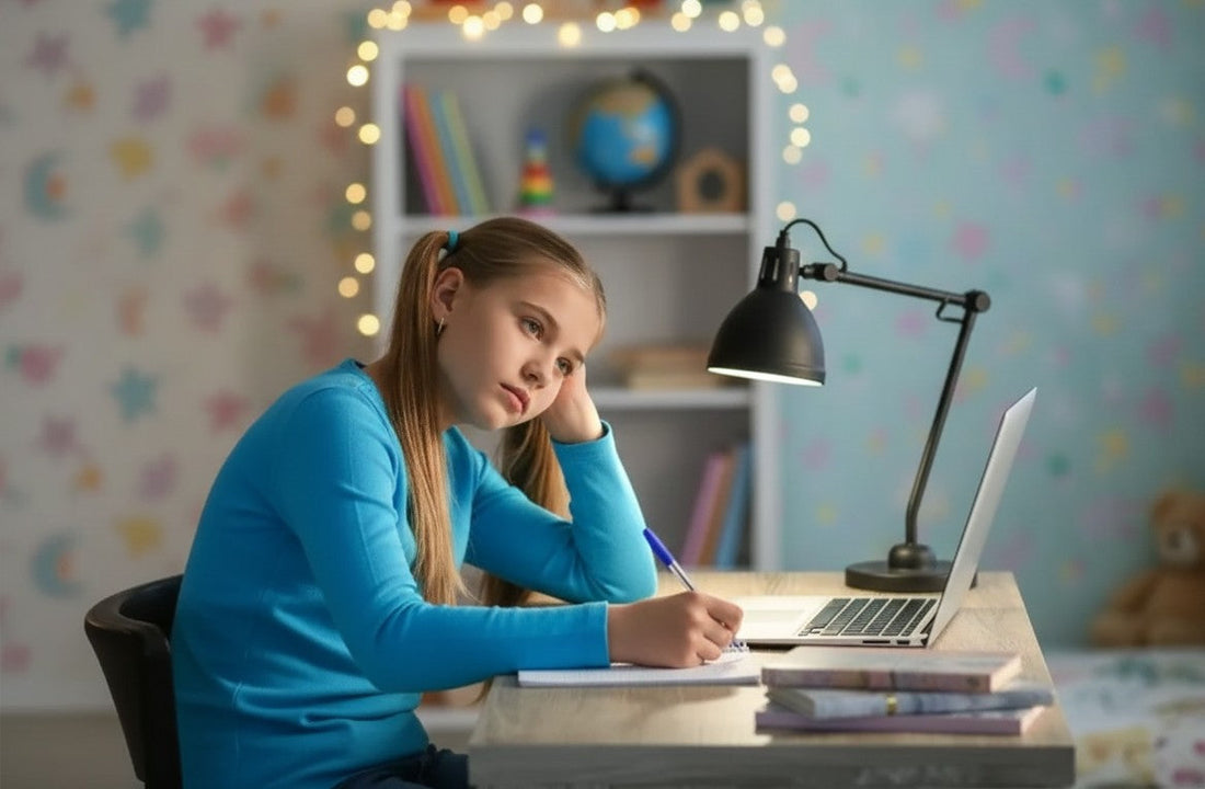 Die richtige Schreibtischlampe entlastet die Augen beim Lernen