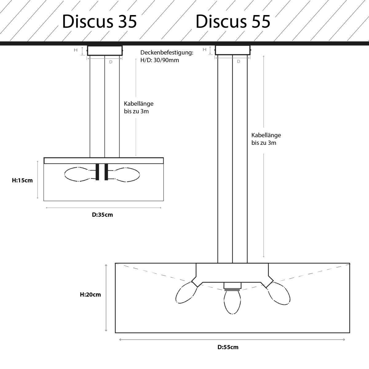 Discus Pendelleuchte Hängeleuchte