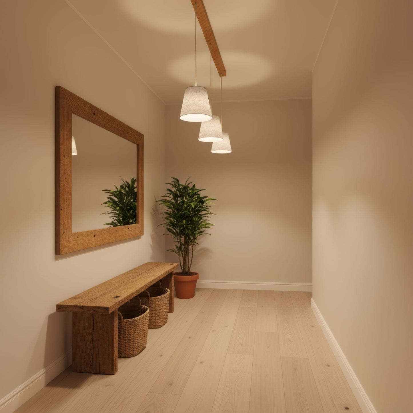 Leuchtnatur 3er Set Konus Pendellampe Blätter