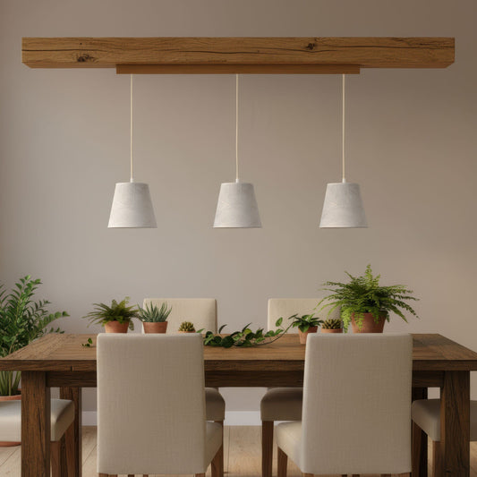 Leuchtnatur 3er Set Konus Pendellampe Blätter