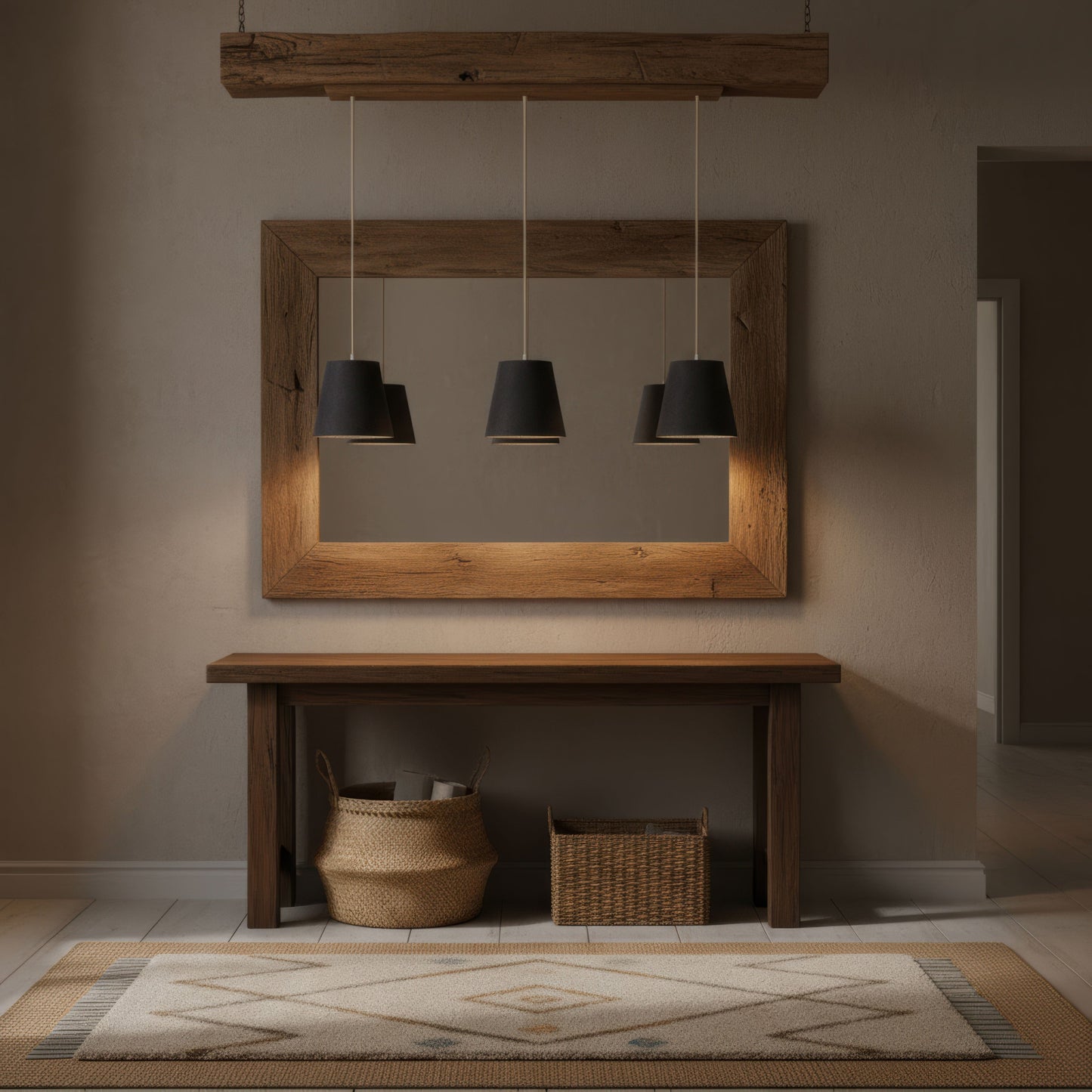 Leuchtnatur 3er Set Konus Pendellampe Loden anthrazit