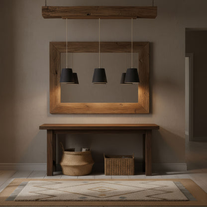 Leuchtnatur 3er Set Konus Pendellampe Loden anthrazit