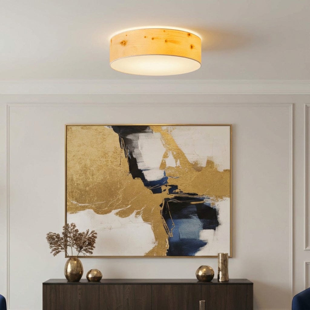 LeuchtNatur Deckenleuchte 35cm Holz Deckenleuchte Discus von LeuchtNatur  | handgemacht in Zirbe