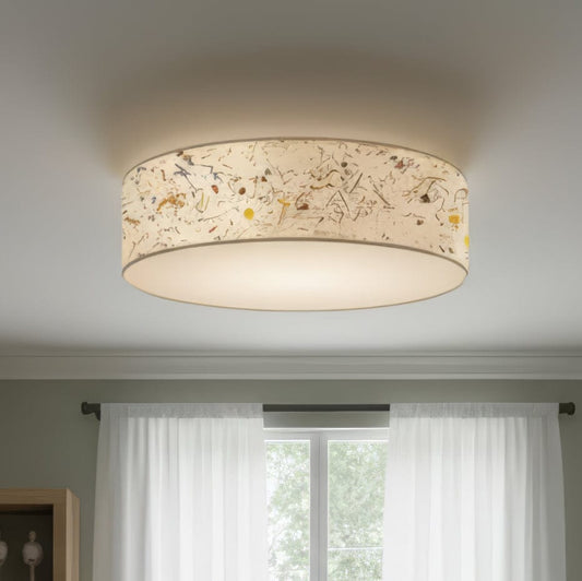 LeuchtNatur Deckenleuchte 35cm Naturlampe Discus von LeuchtNatur | Heu Deckenleuchte Almwiese light