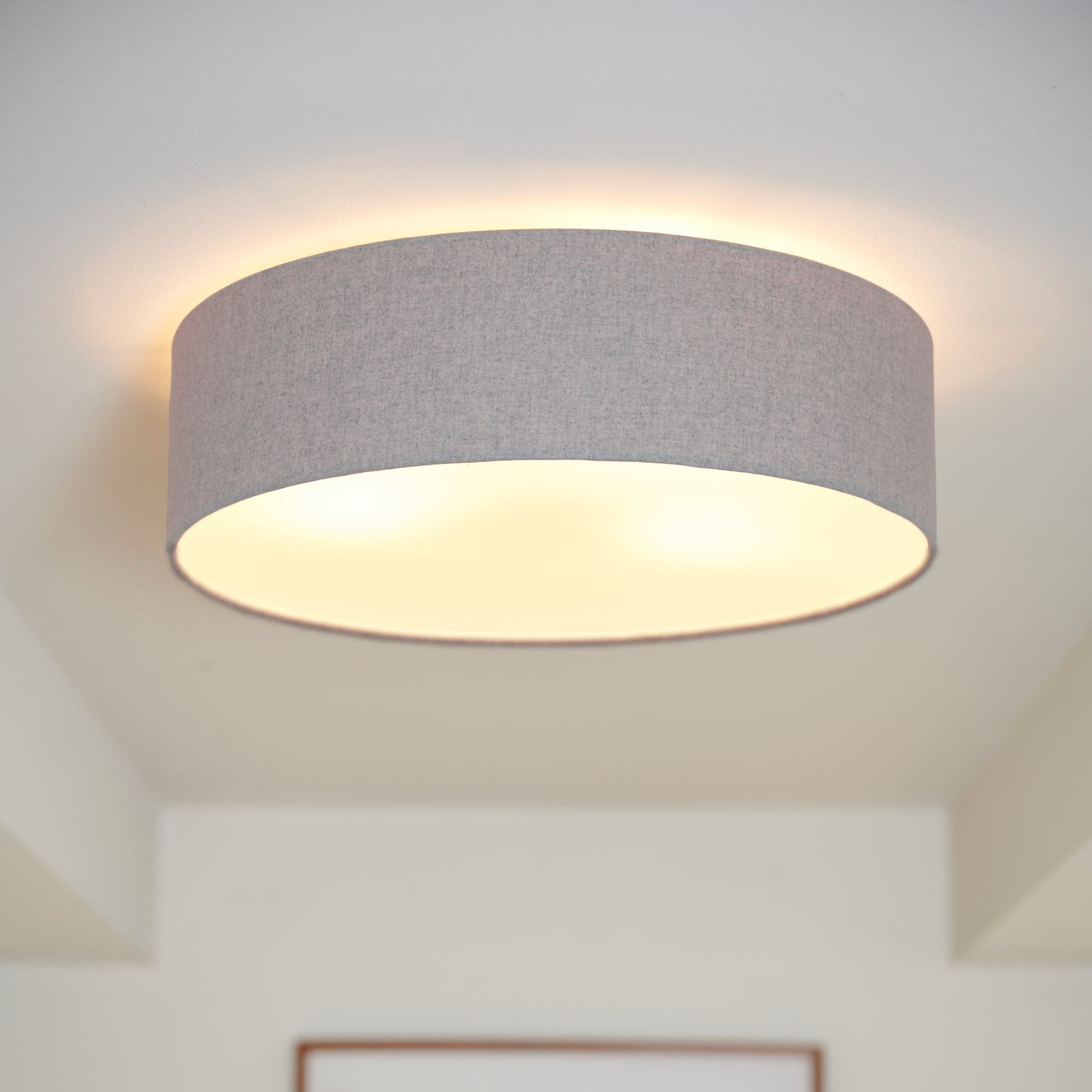 LeuchtNatur Deckenleuchte Discus Deckenleuchte Loden anthrazit