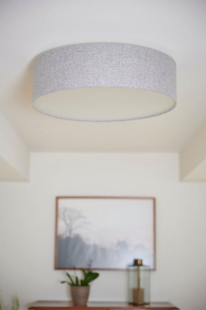 LeuchtNatur Deckenleuchte Discus Deckenleuchte Loden grau