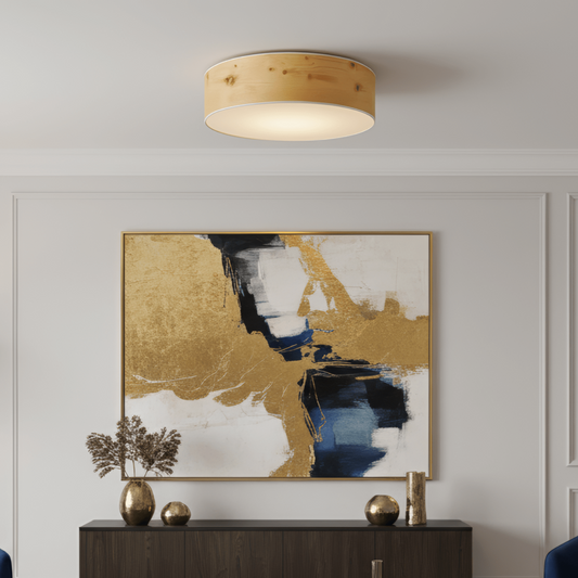 LeuchtNatur Deckenleuchte Discus Holz Deckenleuchte Zirbe