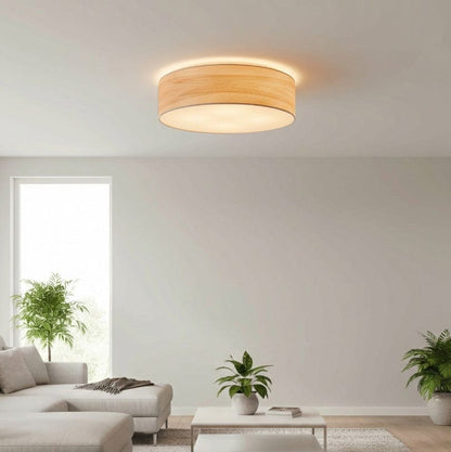 LeuchtNatur Deckenleuchte Holz Deckenleuchte Discus von LeuchtNatur | handgemacht in Kernbuche