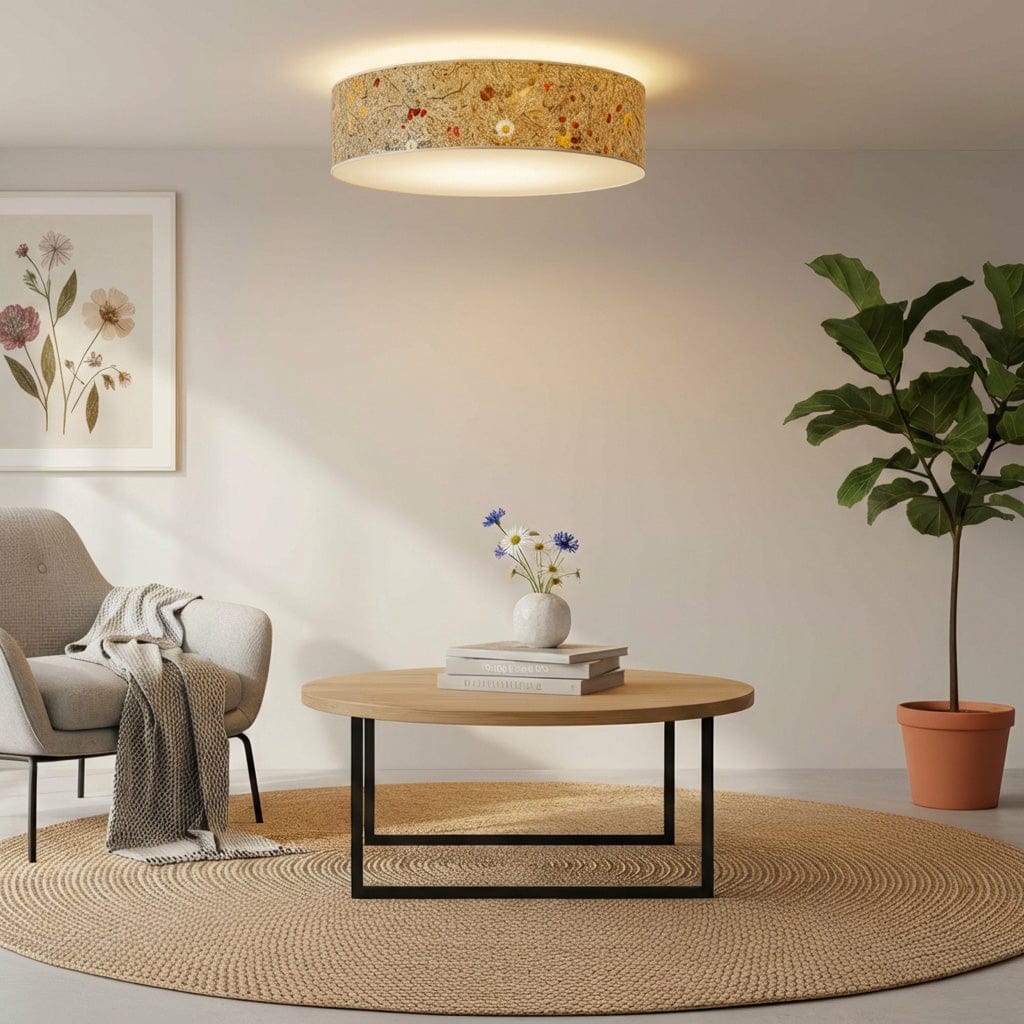 LeuchtNatur Deckenleuchte Natur Deckenleuchte Discus von LeuchtNatur | handgemacht in Almwiese