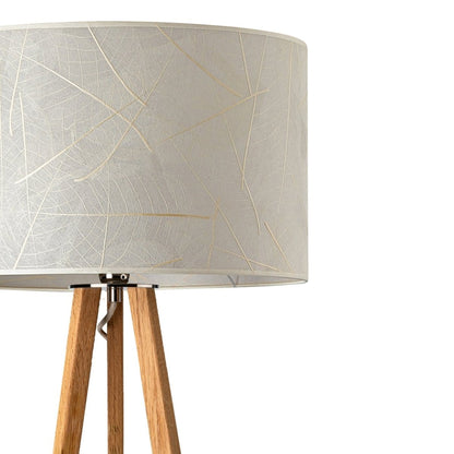 LeuchtNatur Dreibeinstehleuchte Eiche Ligno Stehlampe Blätter