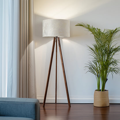 LeuchtNatur Dreibeinstehleuchte Ligno Stehlampe Blätter