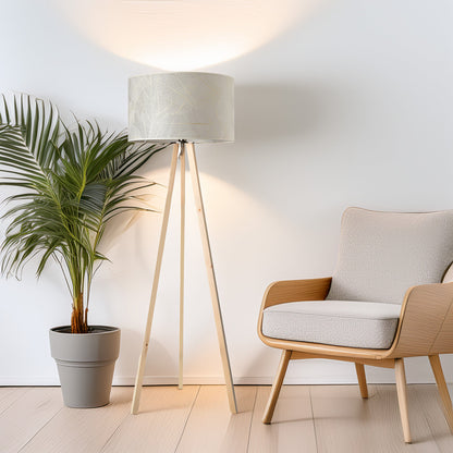 LeuchtNatur Dreibeinstehleuchte Ligno Stehlampe Blätter