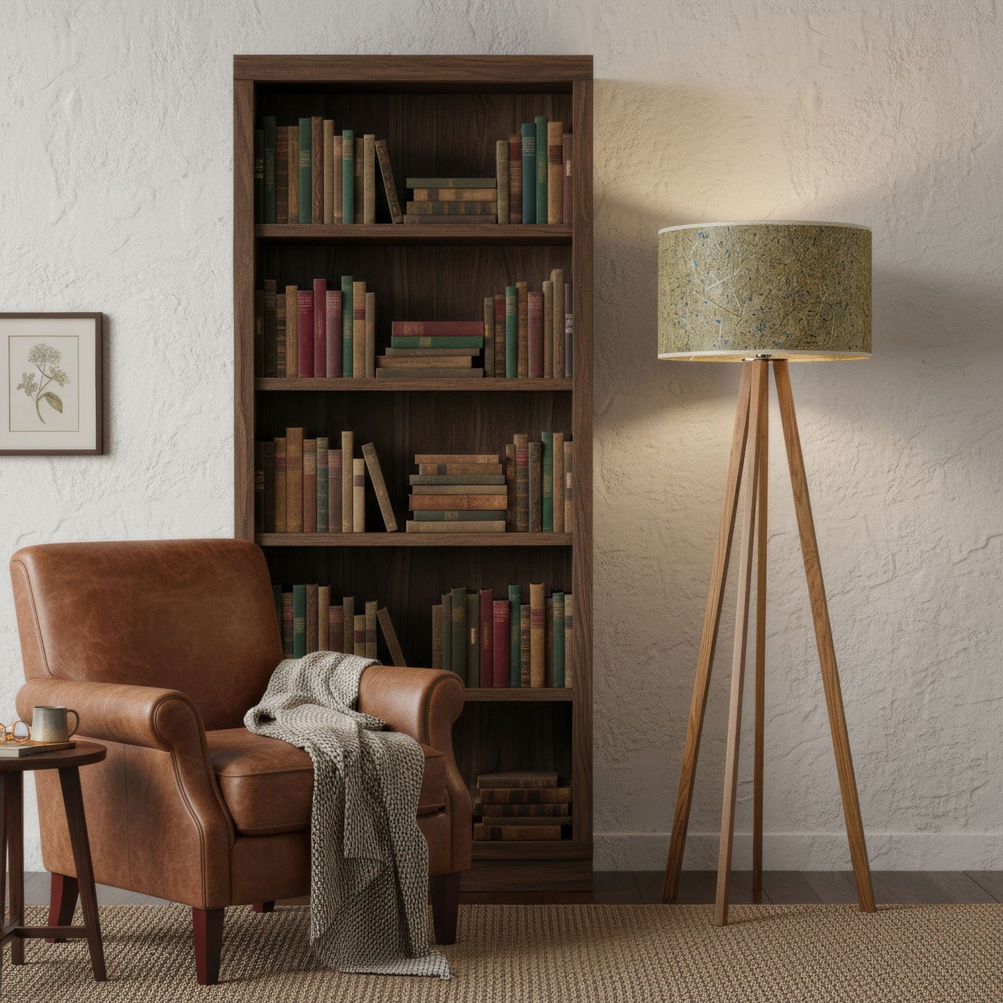 LeuchtNatur Dreibeinstehleuchte Ligno Stehlampe Kornblume