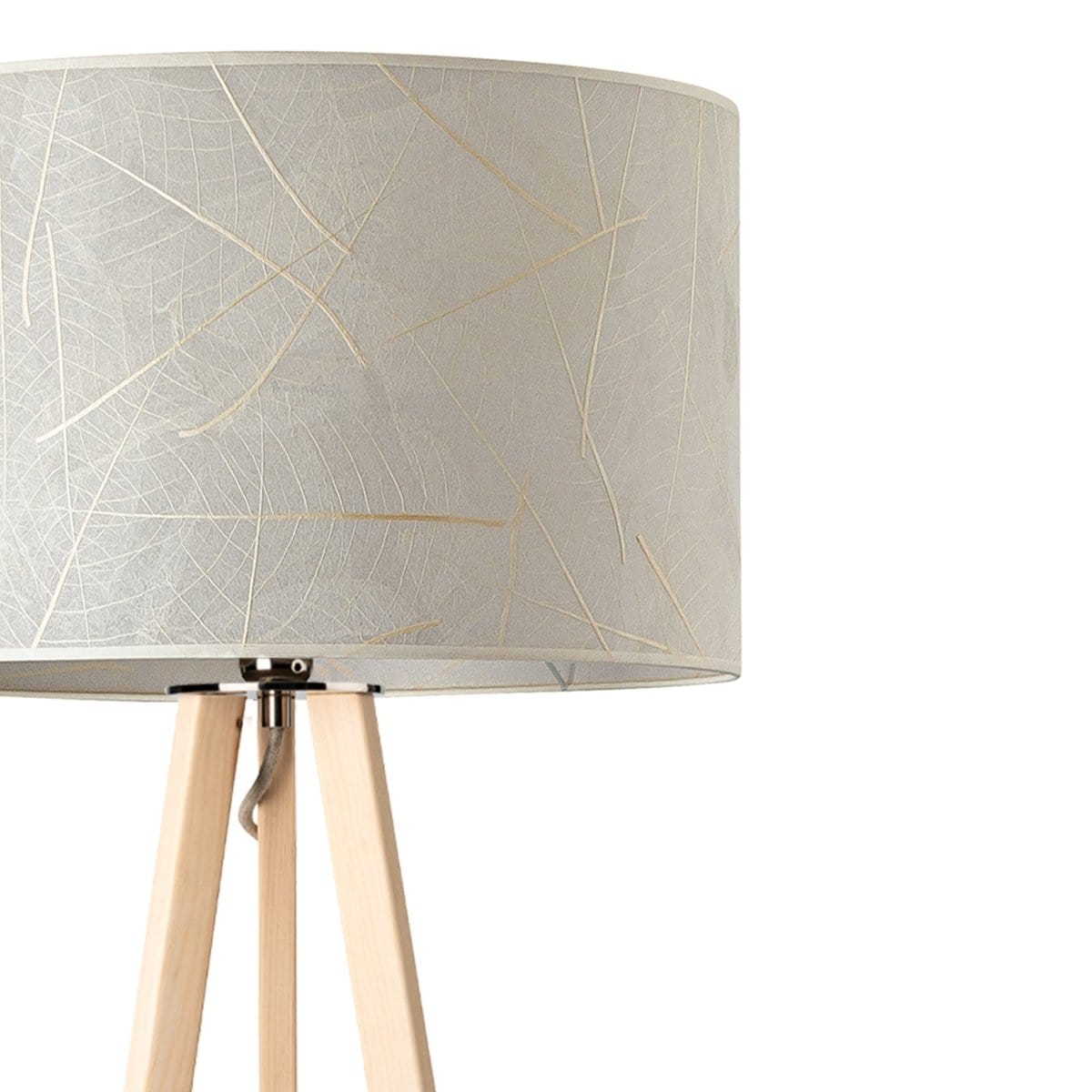 LeuchtNatur Dreibeinstehleuchte Zirbe Ligno Stehlampe Blätter