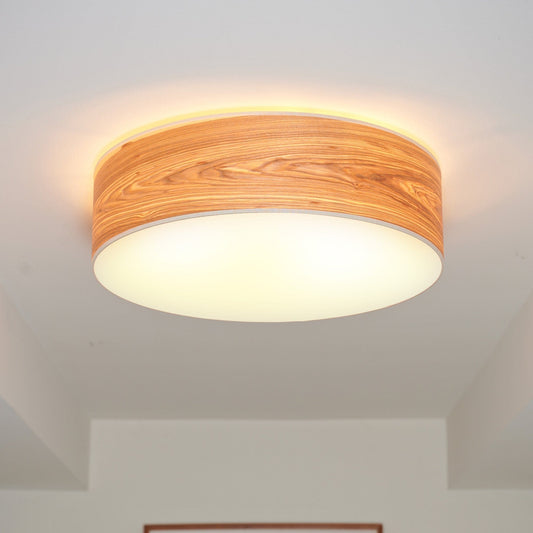 LeuchtNatur Hängeleuchte 35cm Holz Deckenleuchte Discus von LeuchtNatur  | handgemacht in Olivesche