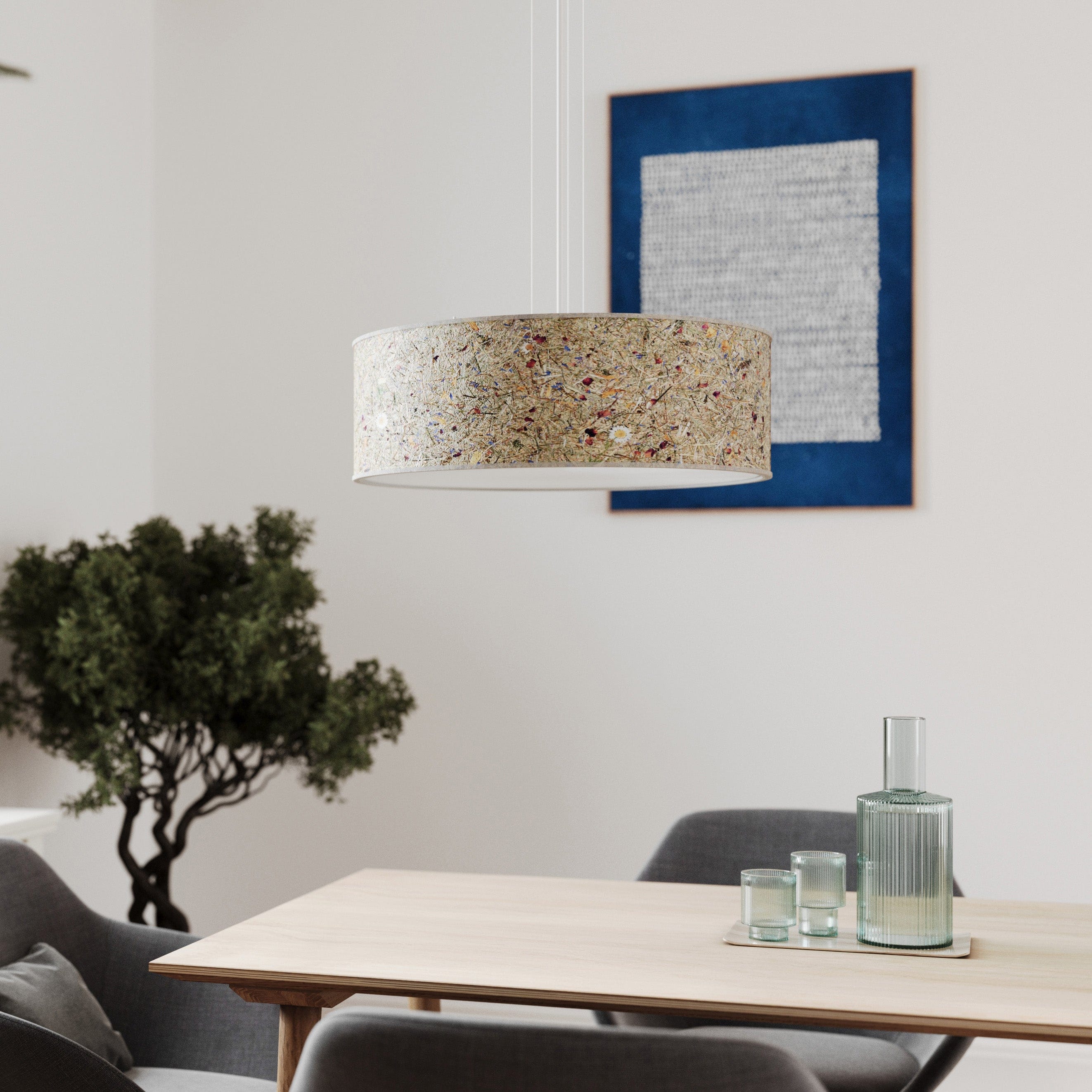 LeuchtNatur Hängeleuchte Almwiese / 35cm Discus Pendelleuchte