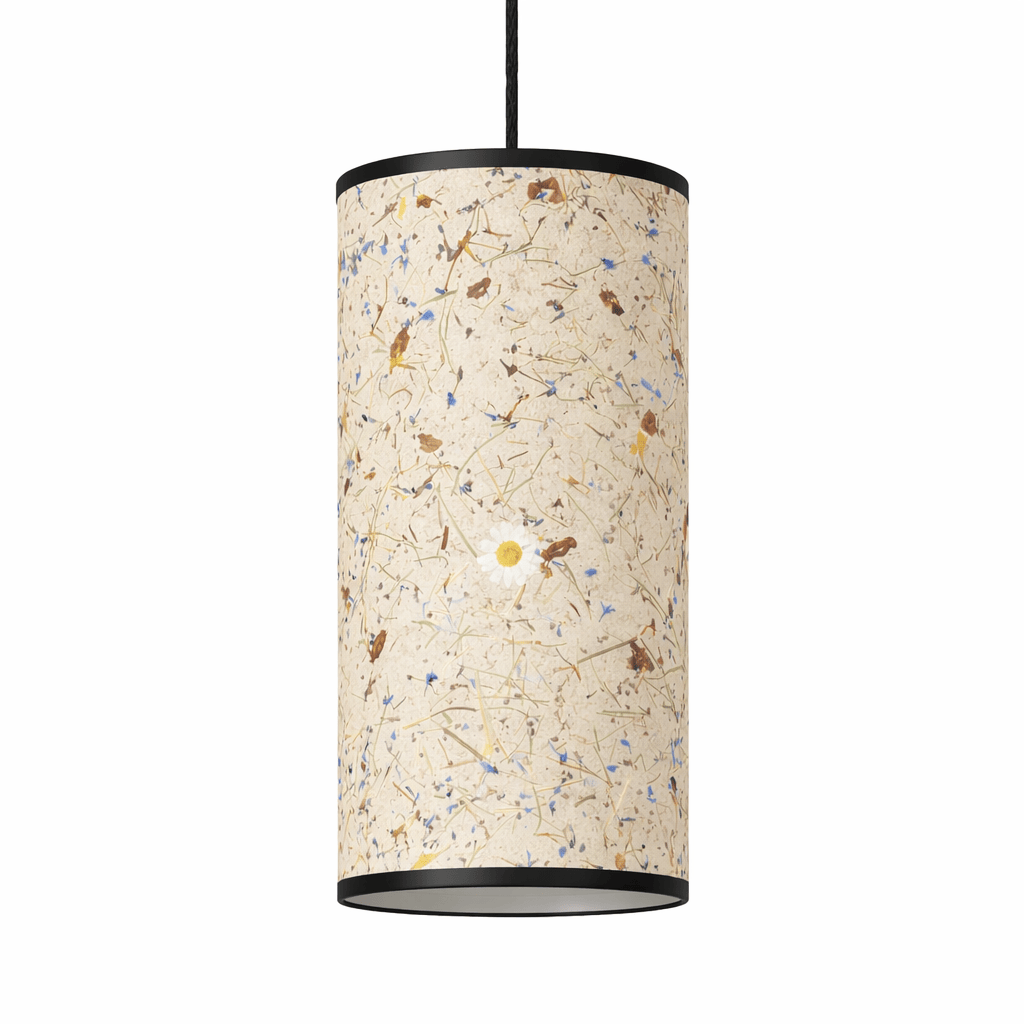 LeuchtNatur Hängeleuchte Almwiese Light / Schwarz Nux