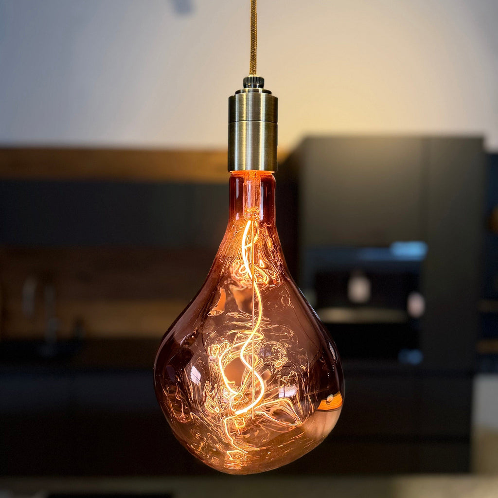 Leuchtnatur Hängeleuchte Amber / Einzeln Pirum Designer Retro Glühbirne von LeuchtNatur