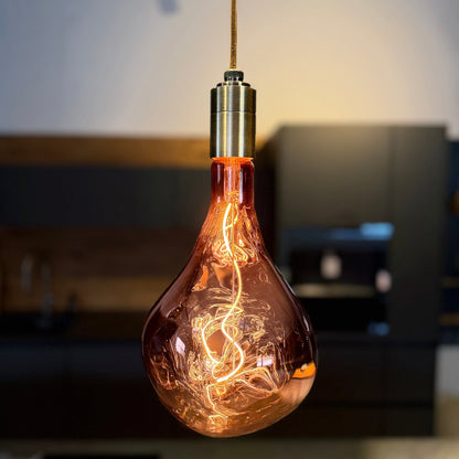 Leuchtnatur Hängeleuchte Amber / Einzeln Pirum Designer Retro Glühbirne von LeuchtNatur