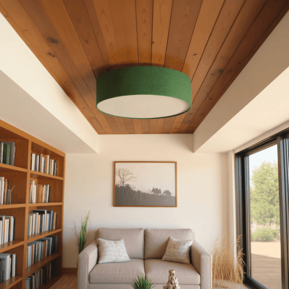 LeuchtNatur Hängeleuchte Discus Hängelampe Loden Grün