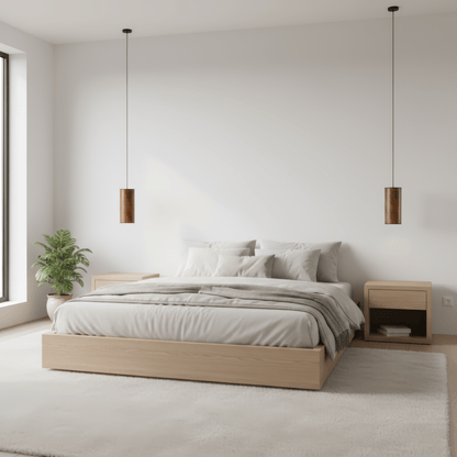 LeuchtNatur Hängeleuchte Holzfurnier Pendelleuchte Nux von LeuchtNatur | handgemacht in Nussbaum euro