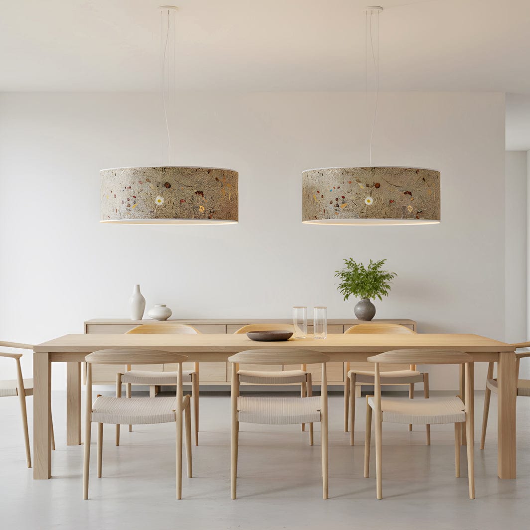 LeuchtNatur Hängeleuchte Natur Pendelleuchte Discus von LeuchtNatur | handgemacht in Almwiese