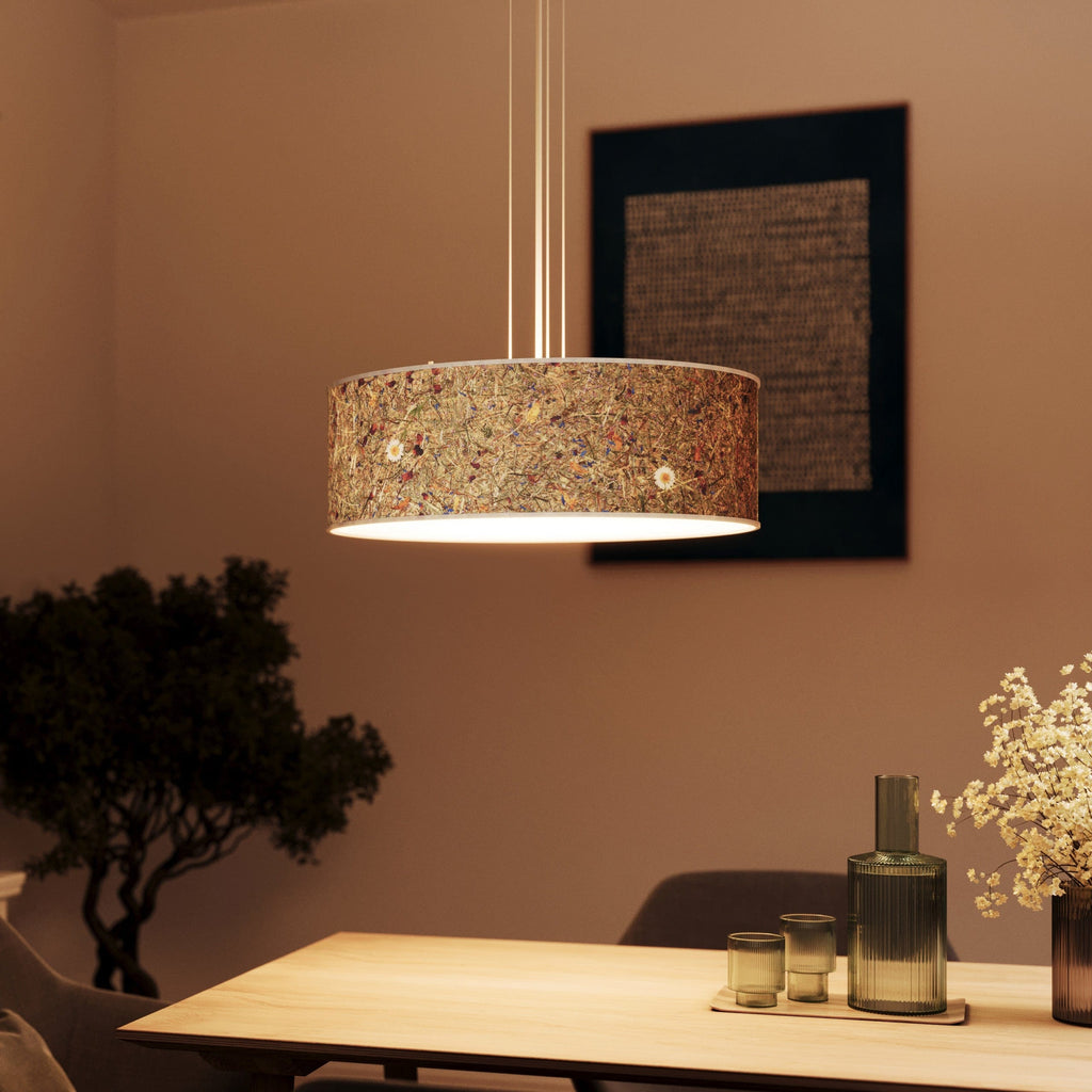 LeuchtNatur Hängeleuchte Natur Pendelleuchte Discus von LeuchtNatur | handgemacht in Almwiese