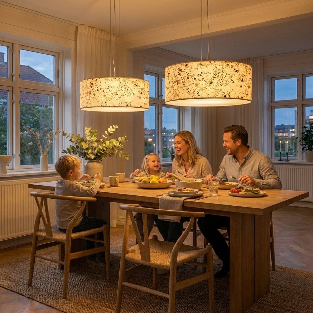 LeuchtNatur Hängeleuchte Natur Pendelleuchte Discus von LeuchtNatur | Heu Almwiese light