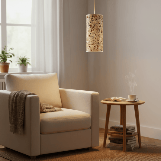 LeuchtNatur Hängeleuchte Natur Pendelleuchte Nux von LeuchtNatur | Handgemacht in Rosenblüte