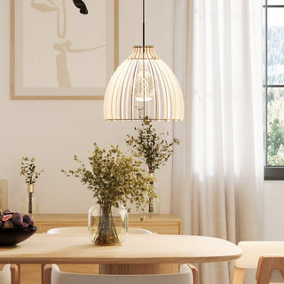 Holz Pendelleuchte Anna | handgemacht von LeuchtNatur