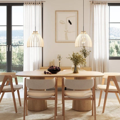 Leuchtnatur Holz Hängelampe Modell Anna