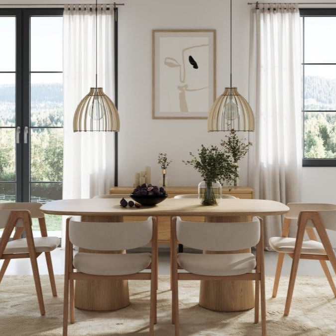 Leuchtnatur Holz Hängelampe Modell Anna