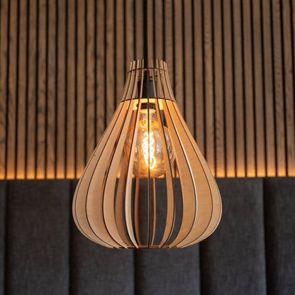 Leuchtnatur Holz Hängelampe Modell Conny