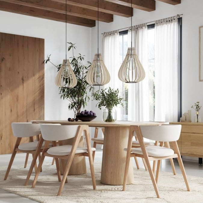 Leuchtnatur Holz Hängelampe Modell Conny