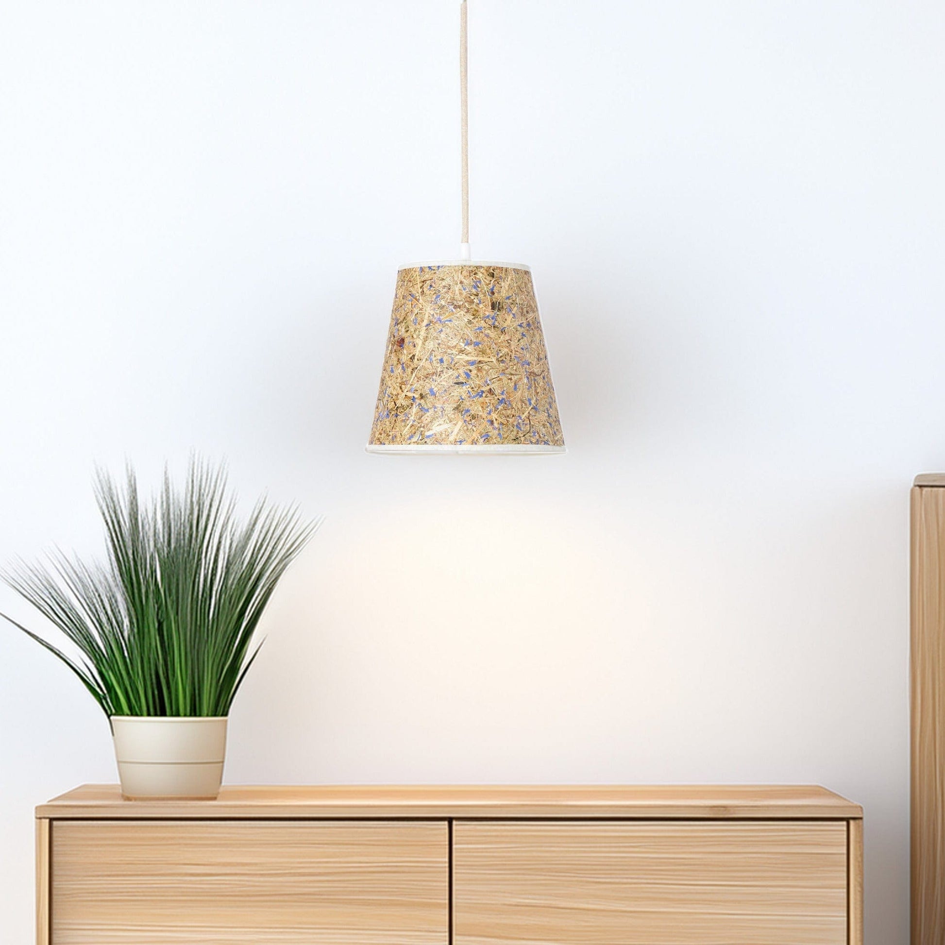 Leuchtnatur Konus Pendellampe Kornblume