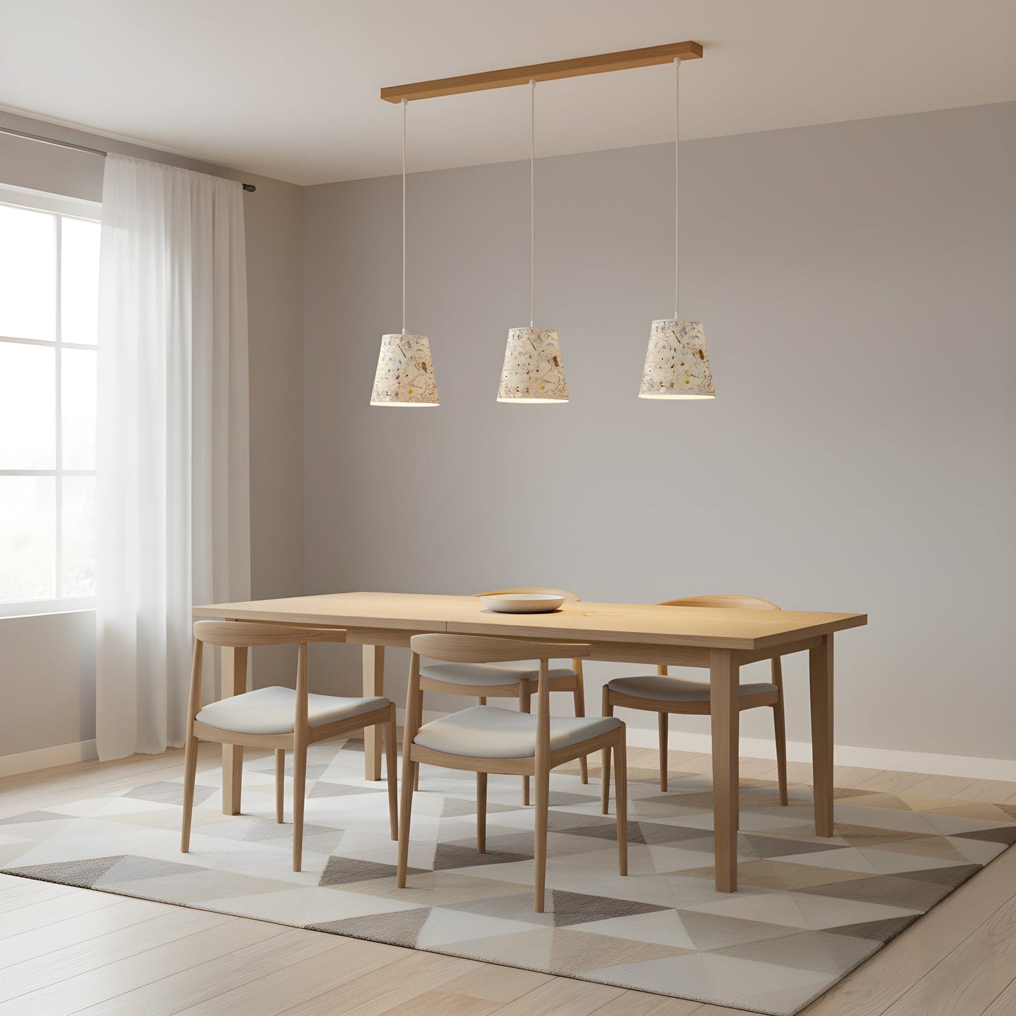 Leuchtnatur Natur Pendelleuchte Konus 3er Set von LeuchtNatur | Handgemacht in Almwiese light