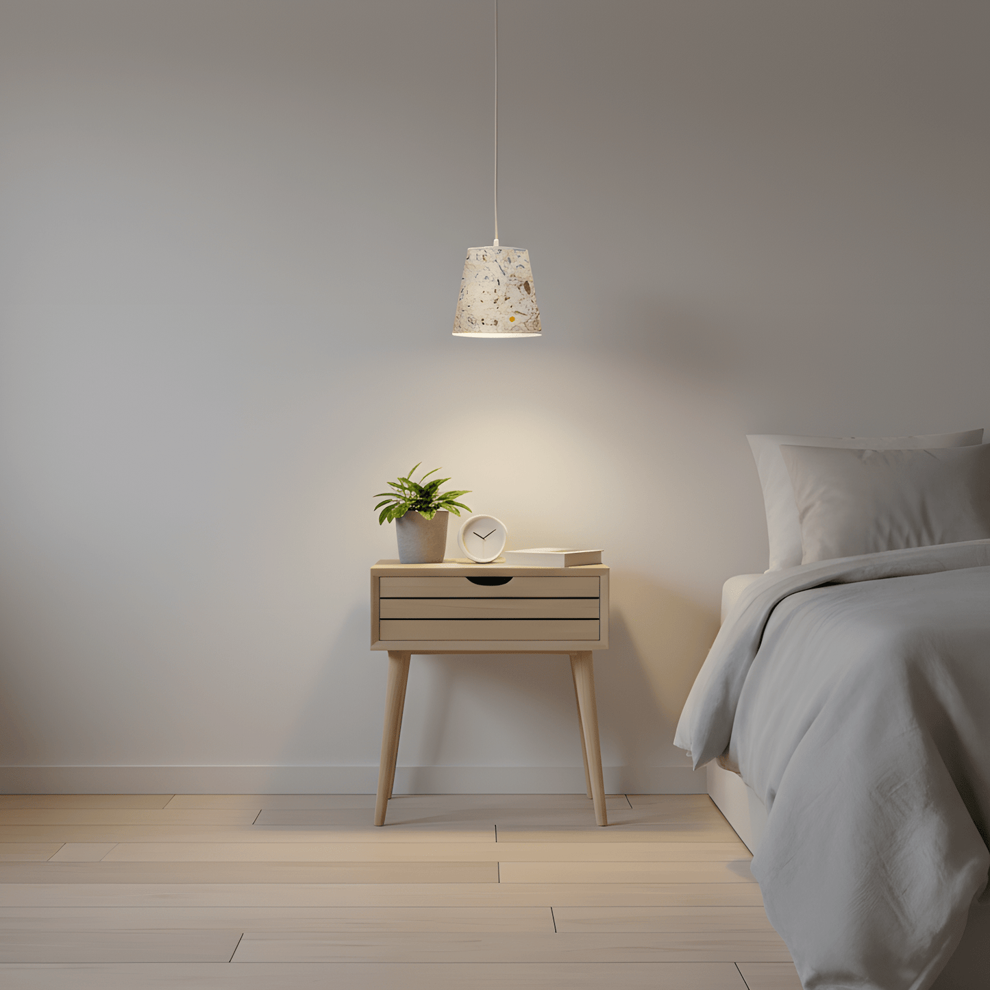 Leuchtnatur Natur Pendelleuchte Konus von LeuchtNatur | Handgemacht aus Almwiese light