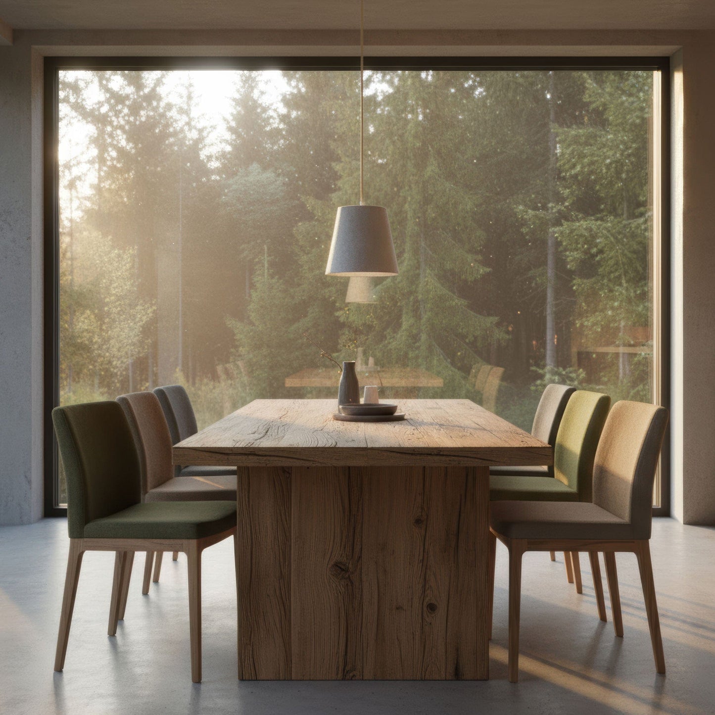 Leuchtnatur Naturlampe Konus | Pendelleuchte von LeuchtNatur grau