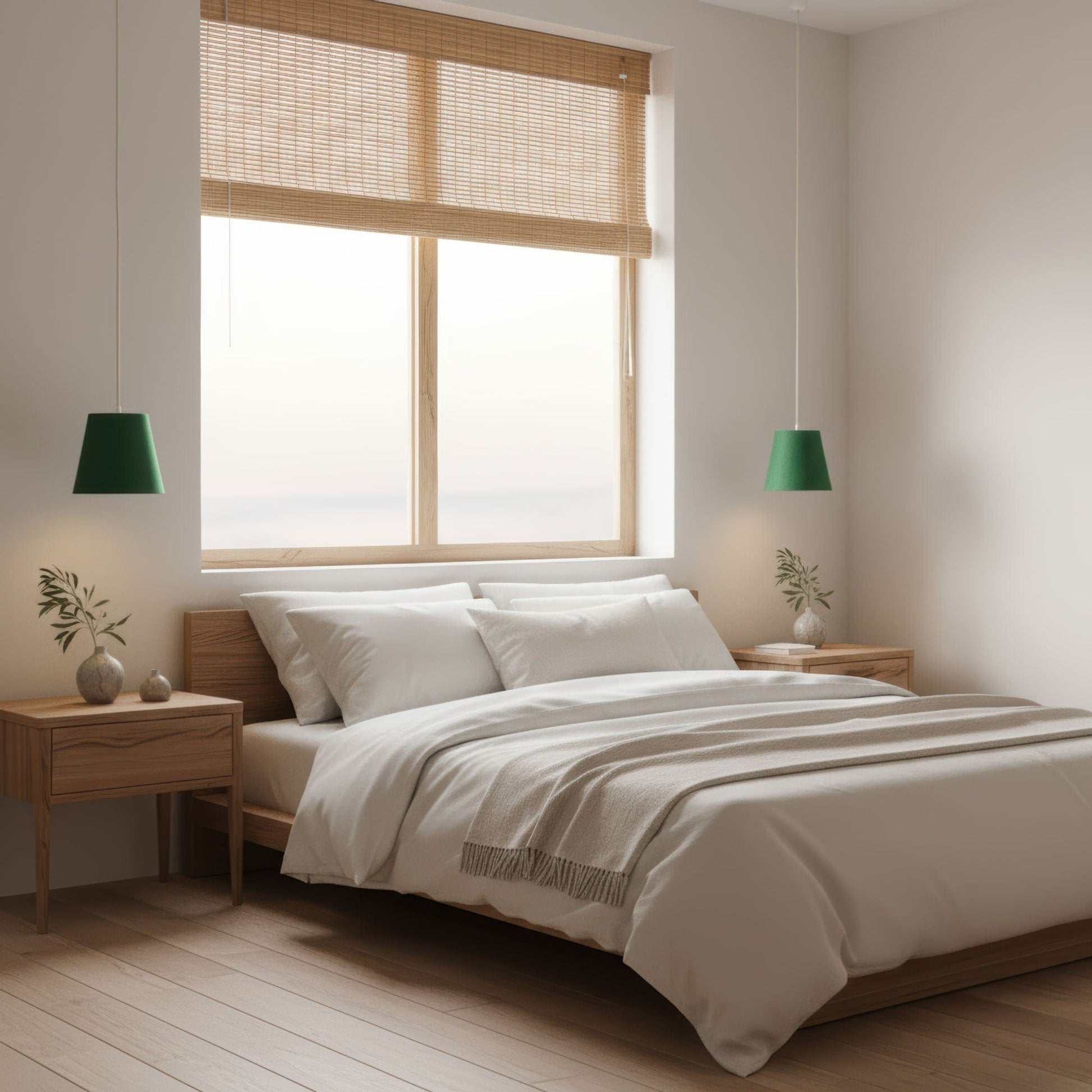 Leuchtnatur Naturlampe Konus | Pendelleuchte von LeuchtNatur Loden grün